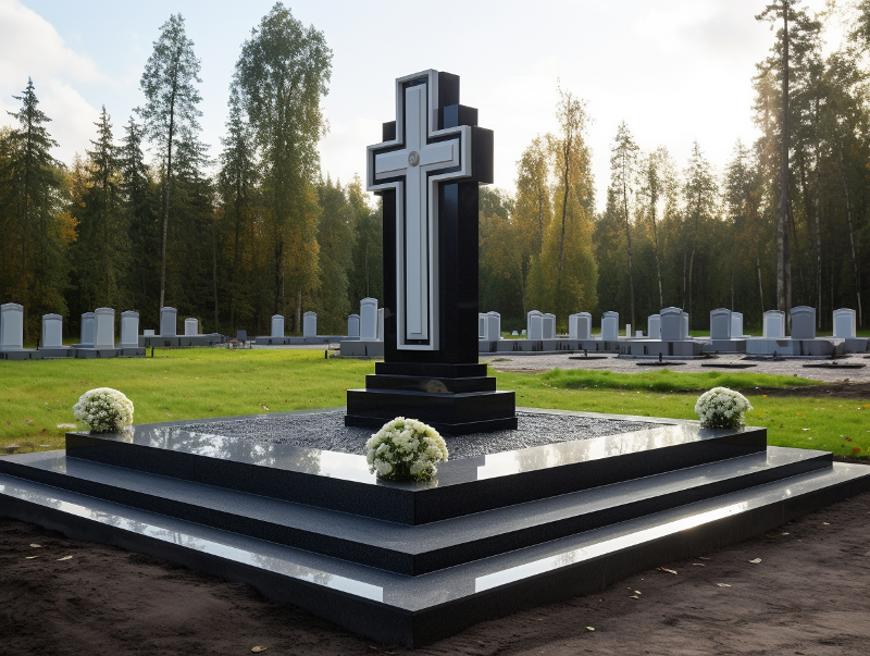 стела с крестом